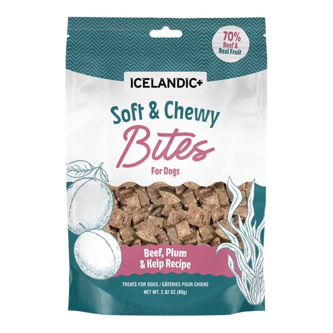 Icelandic Dog Beef & Plum Soft & Chewy Bites 2.82oz. - Pets Perfect
