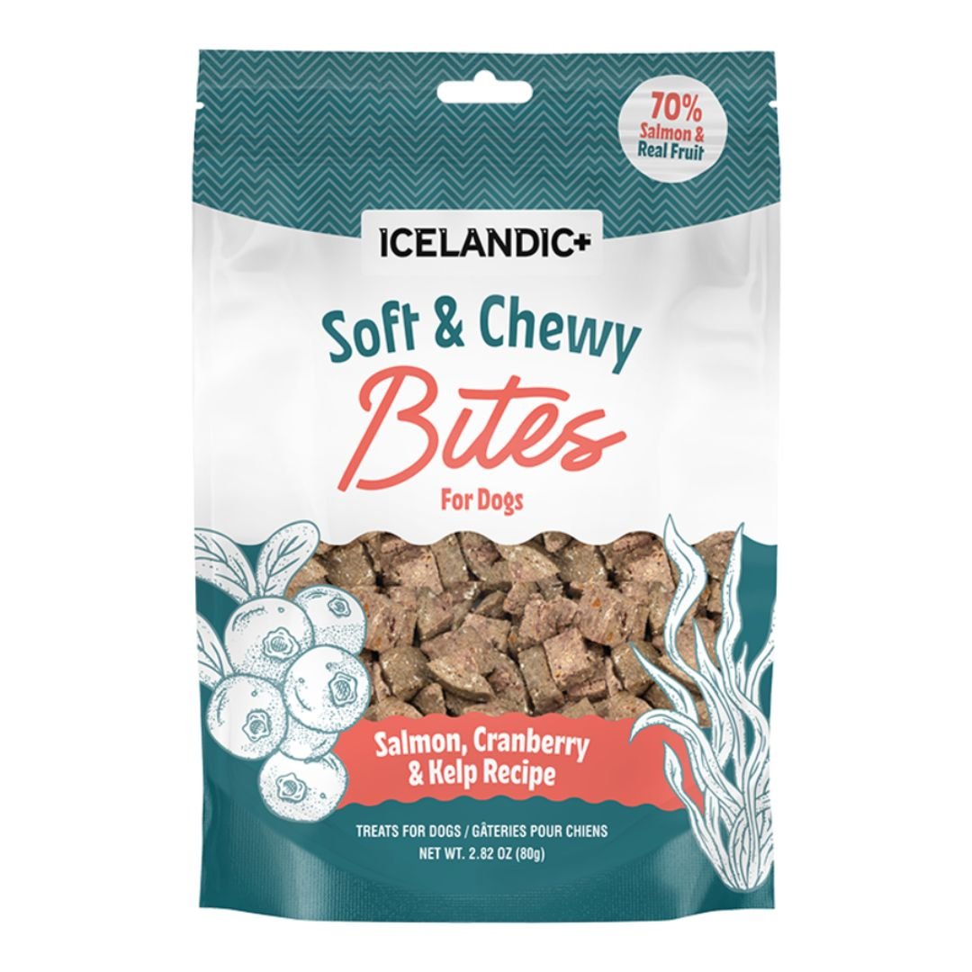 Icelandic Dog Salmon & Cranberry Soft & Chewy Bites 2.82oz. - Pets Perfect