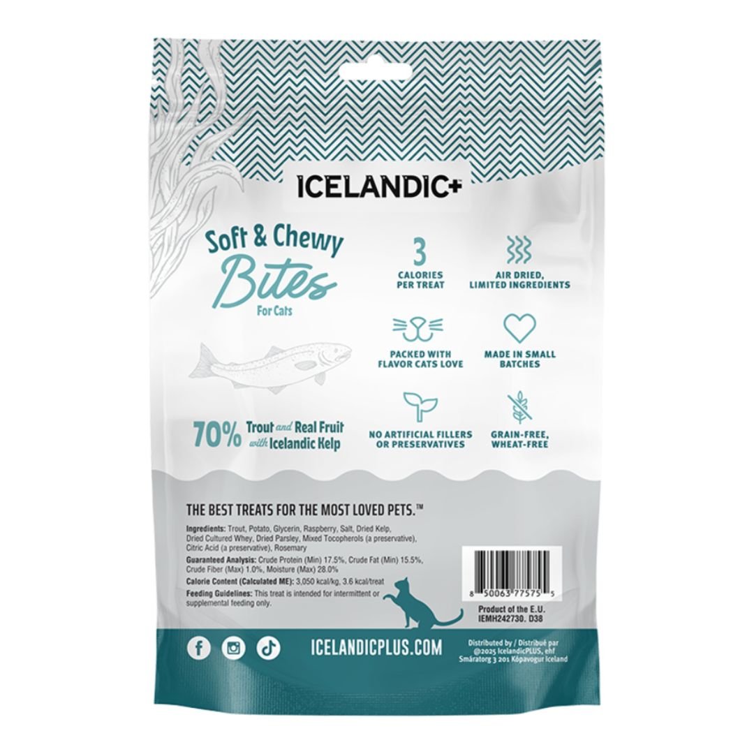 Icelandic Cat Trout & Raspberry Soft & Chewy Bites 1.8oz. - Pets Perfect