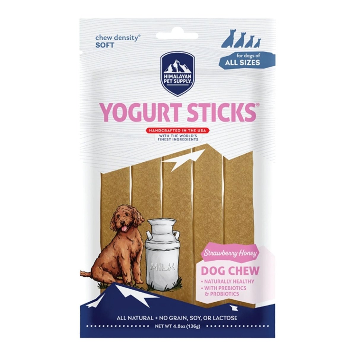Himalayan Dog Yogurt Sticks Strawberry 4.8oz. - Pets Perfect