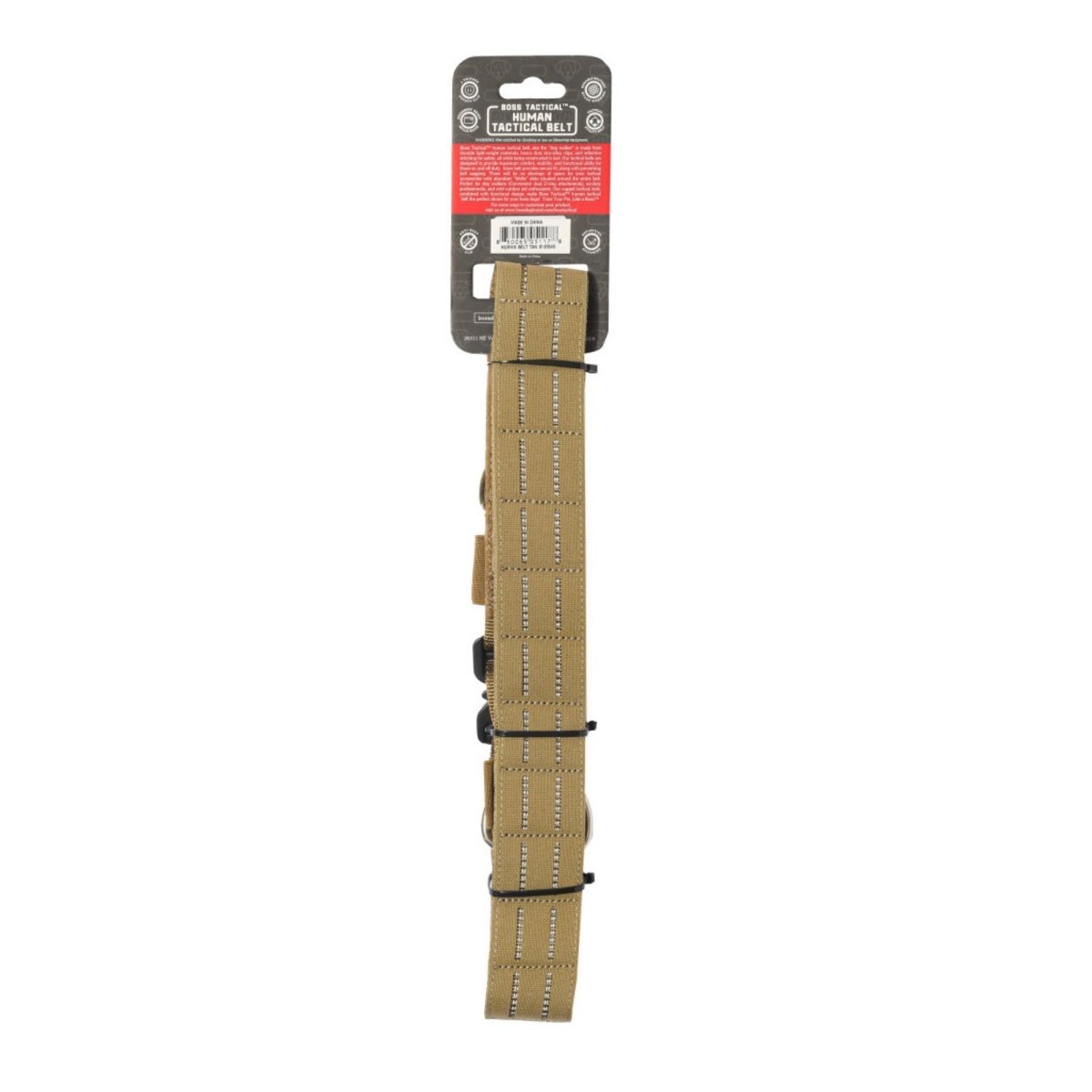 Boss Dog Human Boss Tactical Utility Dog Walker Belt Tan, 1ea/MD 3236In Waist - Pets Perfect