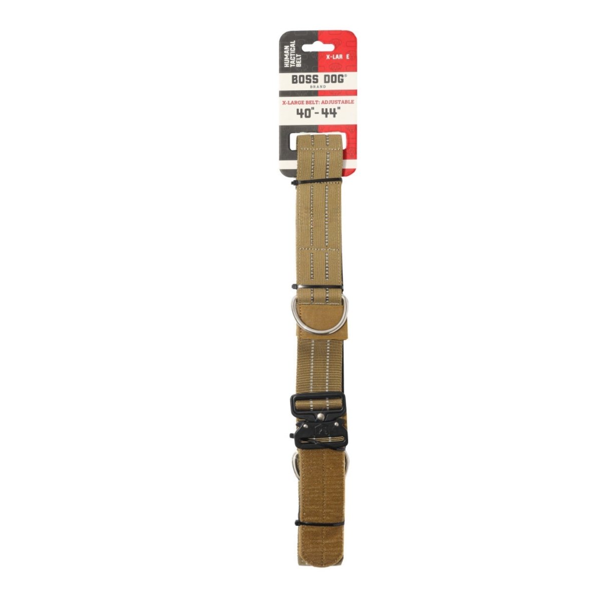 Boss Dog Human Boss Tactical Utility Dog Walker Belt Tan, 1ea/XL 4044In Waist - Pets Perfect