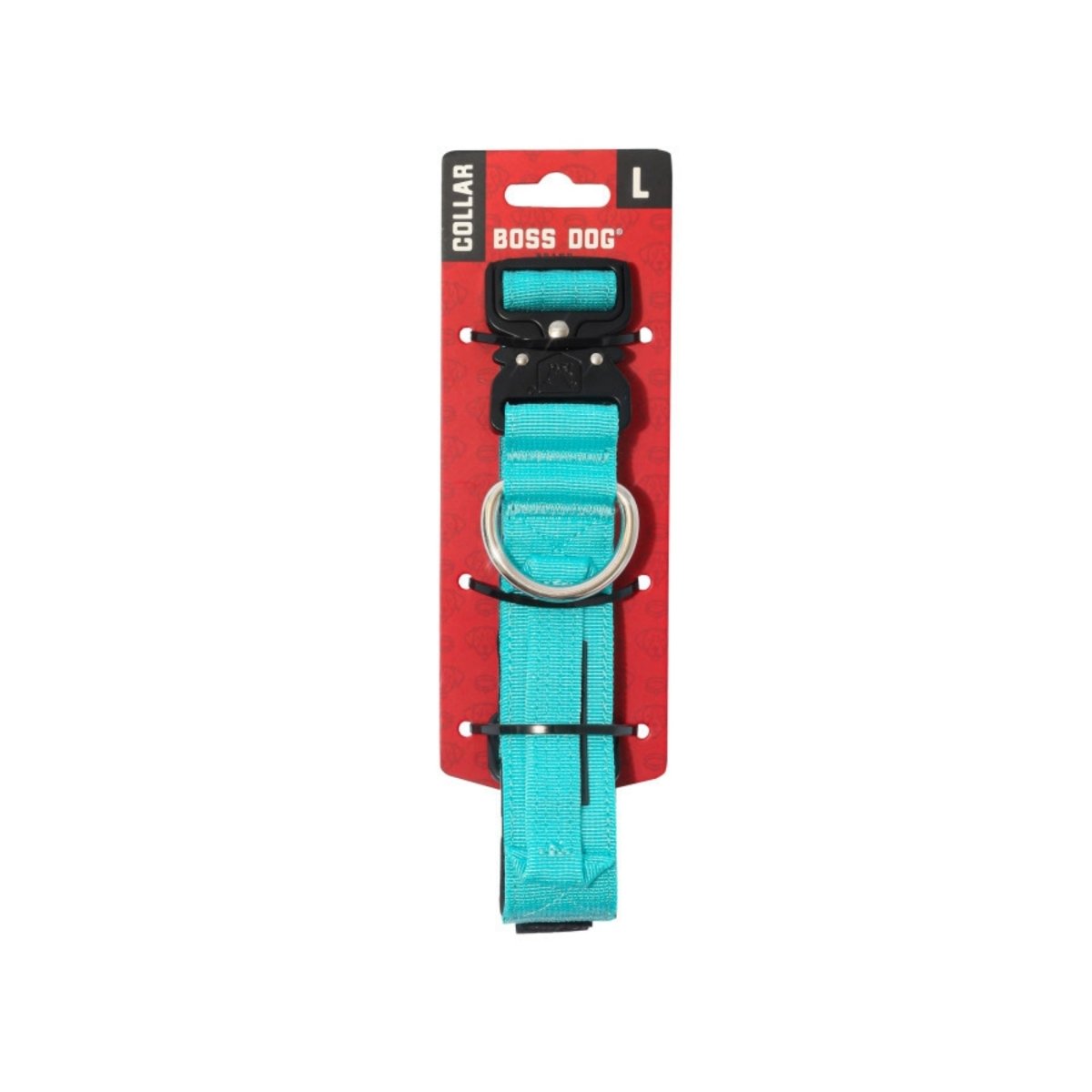 Boss Dog Tactical Adjustable Dog Collar Teal, 1ea/LG, 1722 in - Pets Perfect