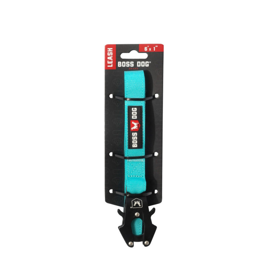 Boss Dog Tactical Dog Leash Teal, 6 ft