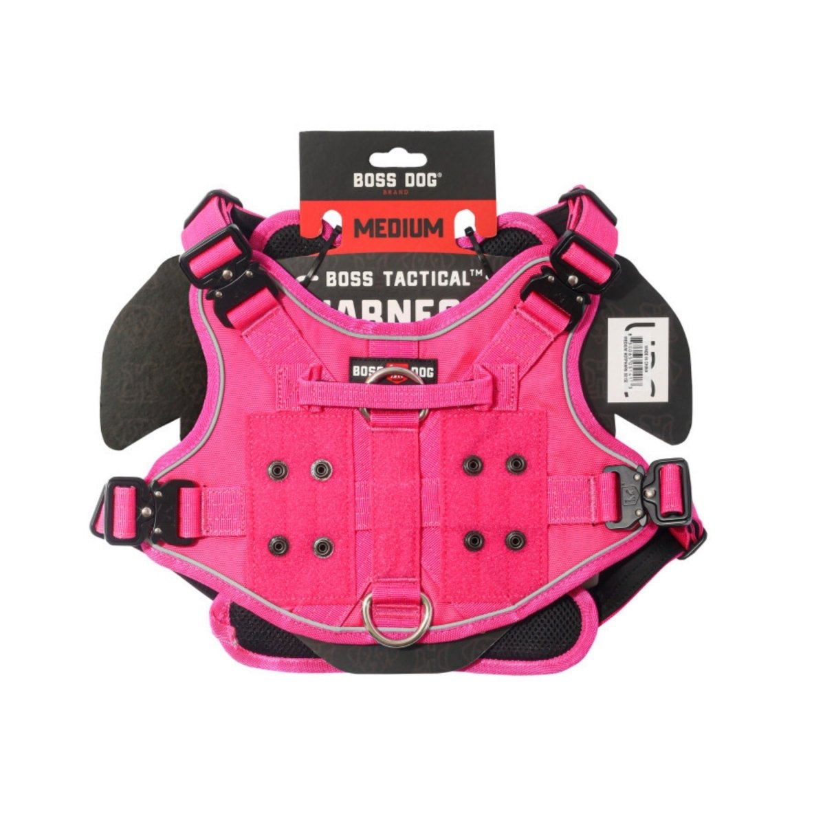 Boss Dog Tactical Dog Harness Hot Pink, 1ea/MD - Pets Perfect