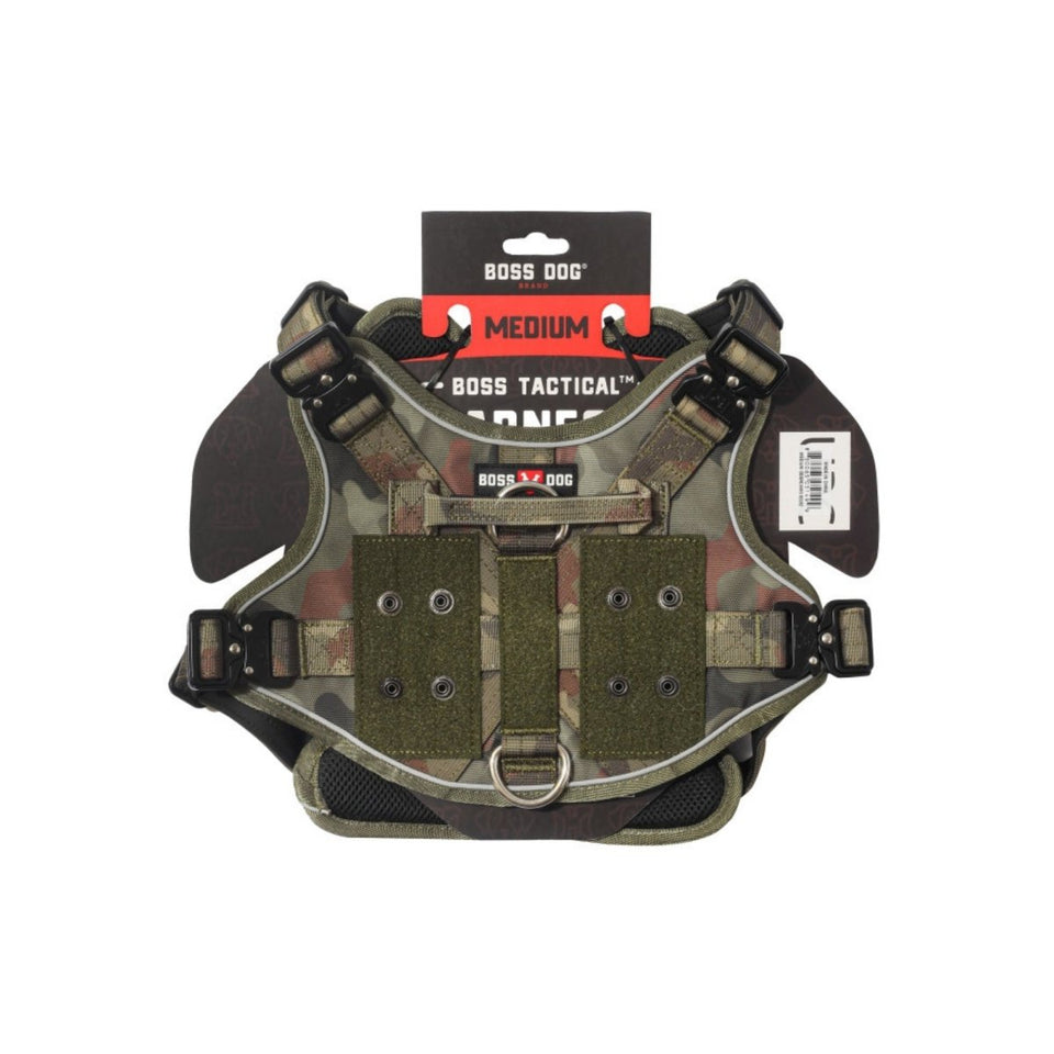 Boss Dog Tactical Dog Harness Green Camo, Medium, view 2