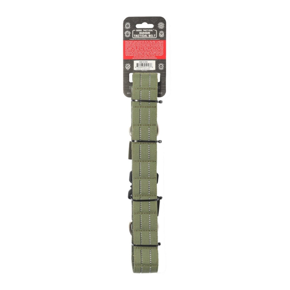Boss Dog Human Boss Tactical Utility Dog Walker Belt Green, 1ea/MD 3236In Waist - Pets Perfect