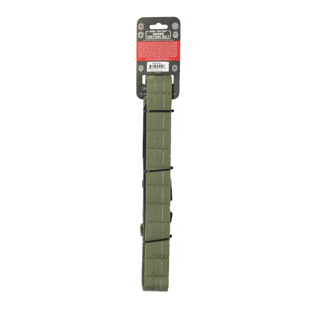 Boss Dog Human Boss Tactical Utility Dog Walker Belt Green, 1ea/LG 3640In Waist - Pets Perfect
