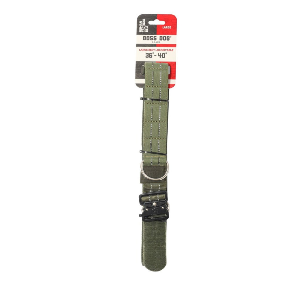 Boss Dog Human Boss Tactical Utility Dog Walker Belt Green