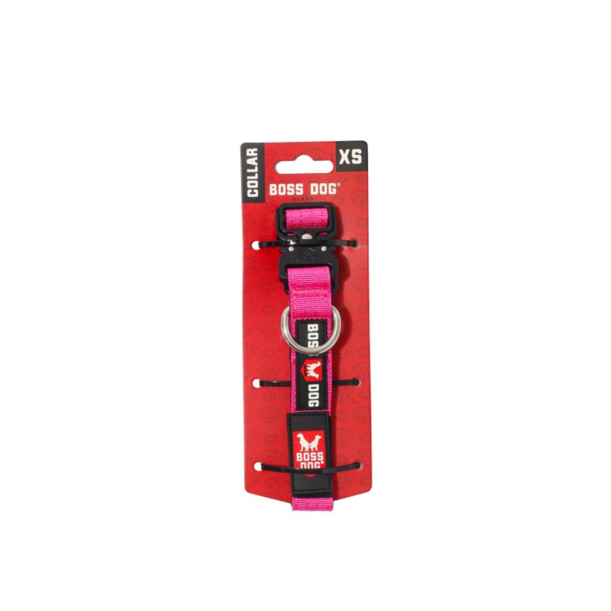 Boss Dog Tactical Adjustable Dog Collar Hot Pink, 1ea/XS, 1114 in - Pets Perfect