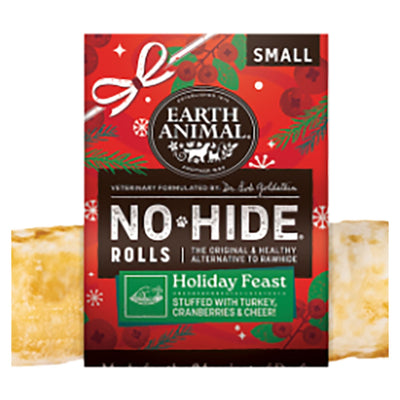 Earth Animal Dog No - Hide Seasonal Collection Holiday Feast Rolls Small - 20 Count