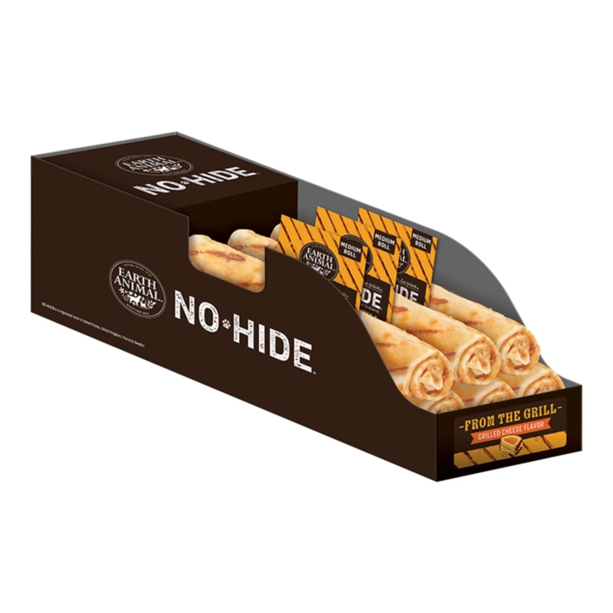 Earth Animal Dog No - Hide From The Grill Grilled Cheese Rolls Medium - 10 Count - Pets Perfect
