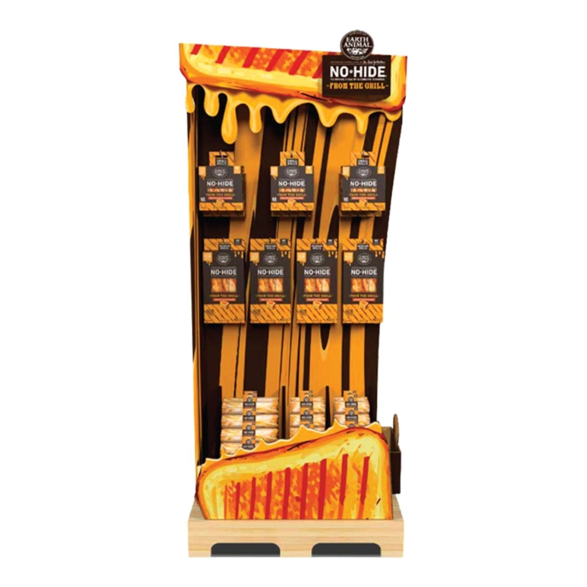Earth Animal Dog No - Hide From The Grill Grilled Cheese Rolls Variety PDQ - 54 Count - Pets Perfect