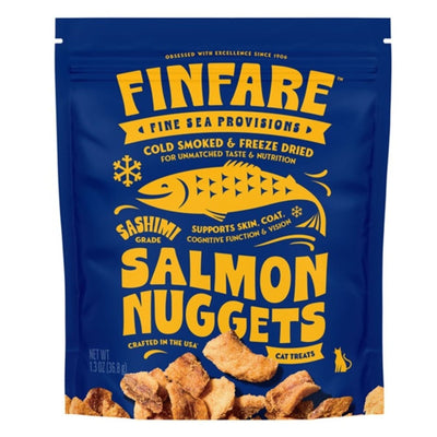Finfare Cat, 1.3 oz Freeze-dried Smoked Salmon Nuggets - Pets Perfect