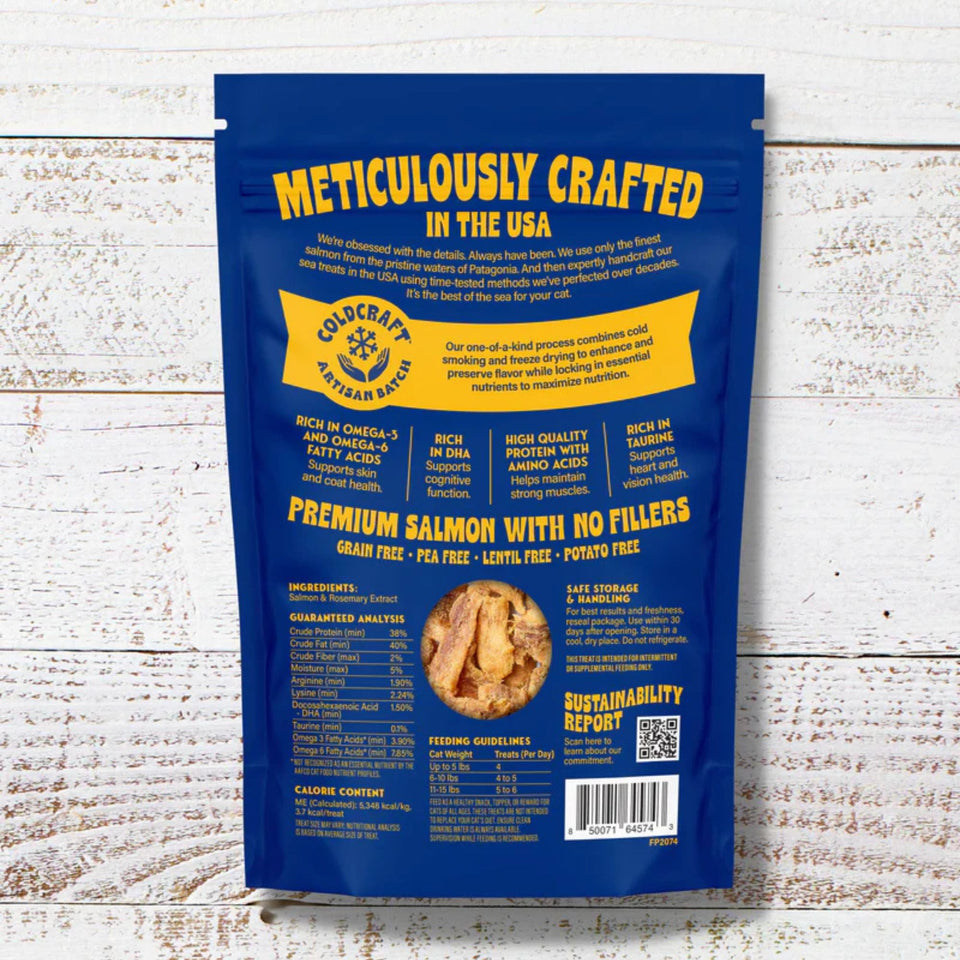 Finfare Cat 6oz. Freeze-dried Smoked Salmon Nuggets