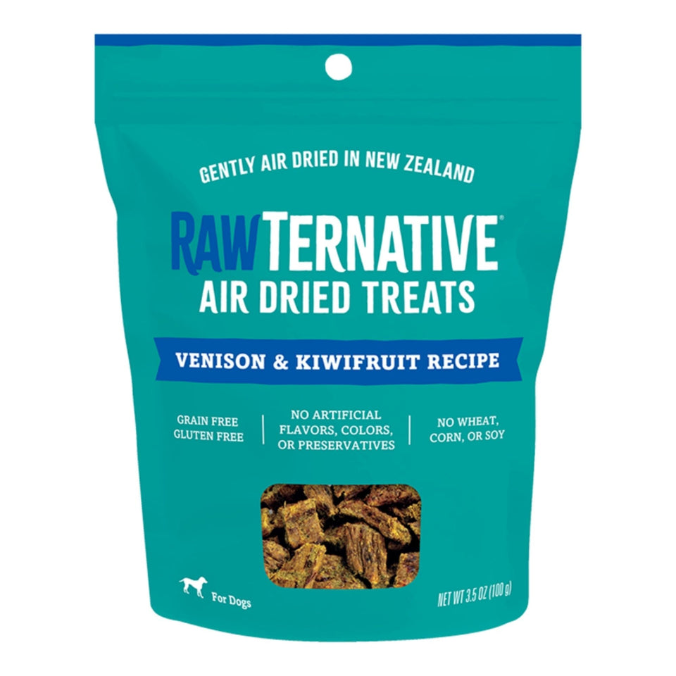 Grandma Mae's Country Naturals Dog Rawternative Air Dried Venison & Kiwifruit Treats 3.5oz.