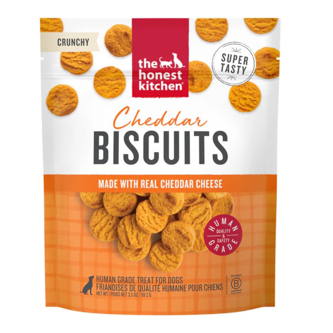 The Honest Kitchen Dog Cheddar Biscuits Made With Real Cheddar Cheese