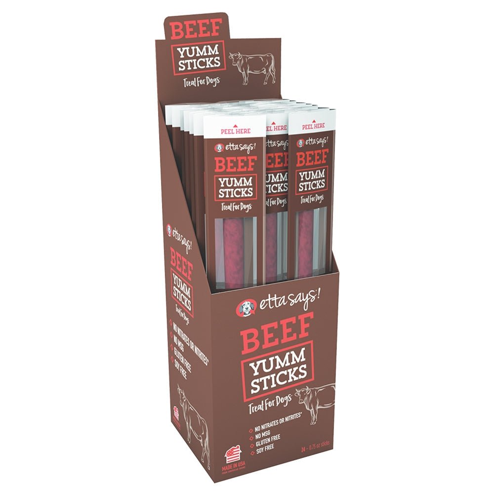 Etta Says! Beef Yumm Sticks Dog Treats 24 ct - Pets Perfect