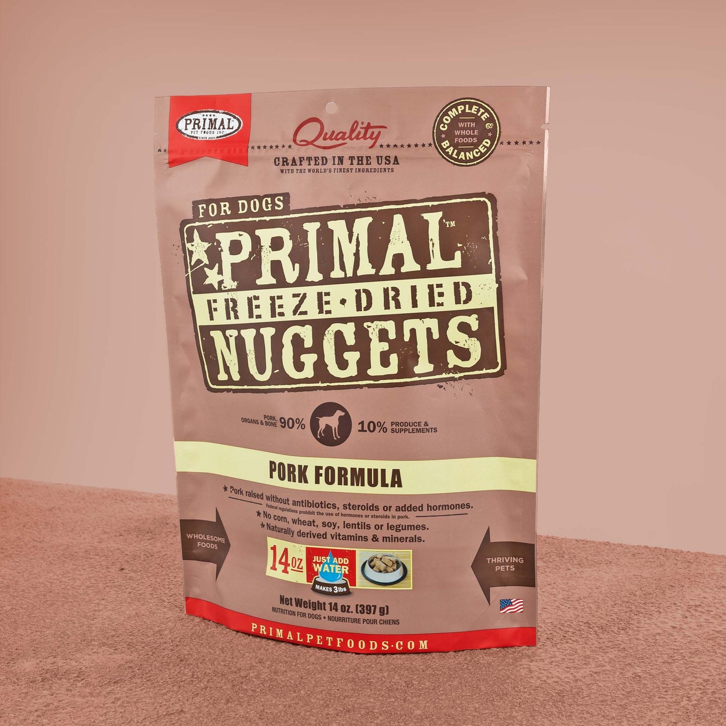 Primal Dog Freeze-Dried Nuggets Pork 5.5 oz