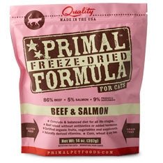 Primal Pet Foods FD Cat Food - Beef and Salmon Formula, 5.5 oz