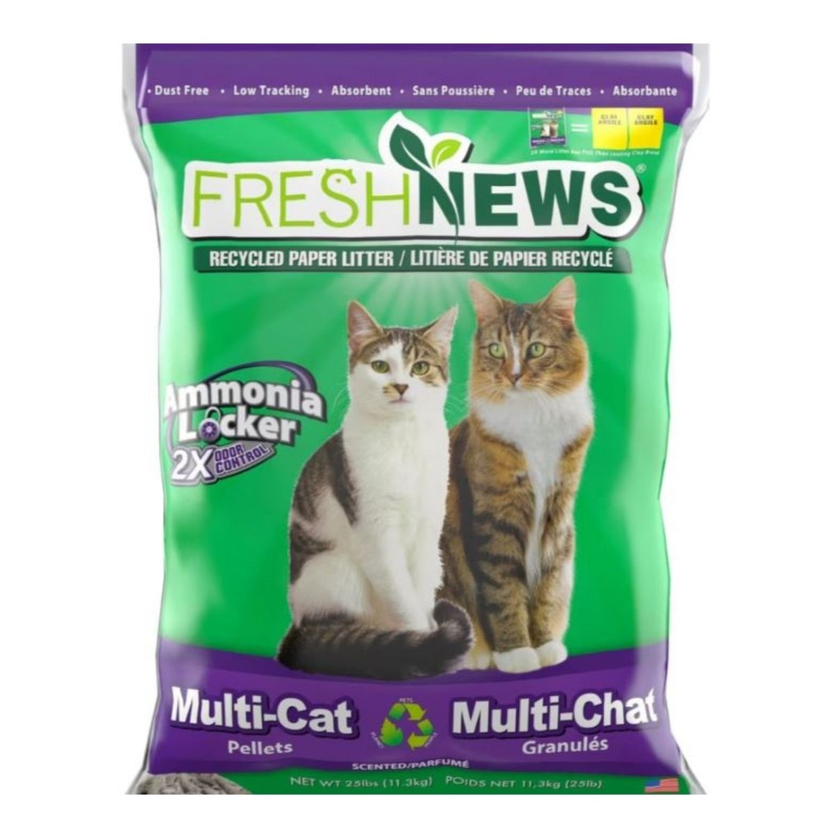 Fresh News Multi - Cat Paper Litter 25 Lb - Pets Perfect