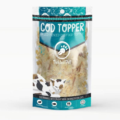 Tickled Pet Cat Food Topper, Dehydrated Wild-Caught Icelandic Cod