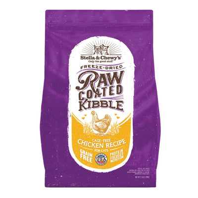 Stella & Chewys Cat Kibble - Raw Coated Cage -Free Chicken Recipe 2.5Lbs