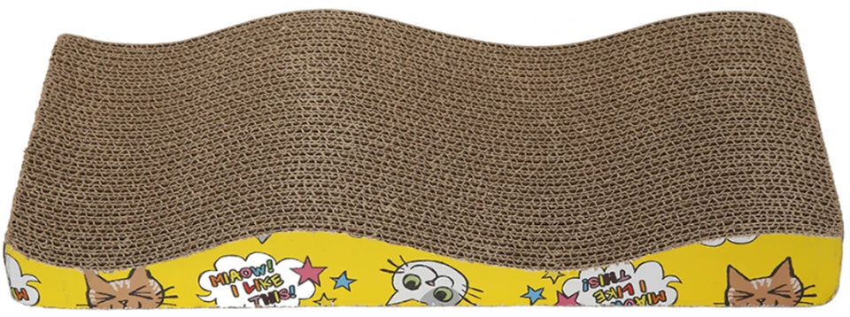 Wavy Rectangular Cat Scratching Board - Pets Perfect
