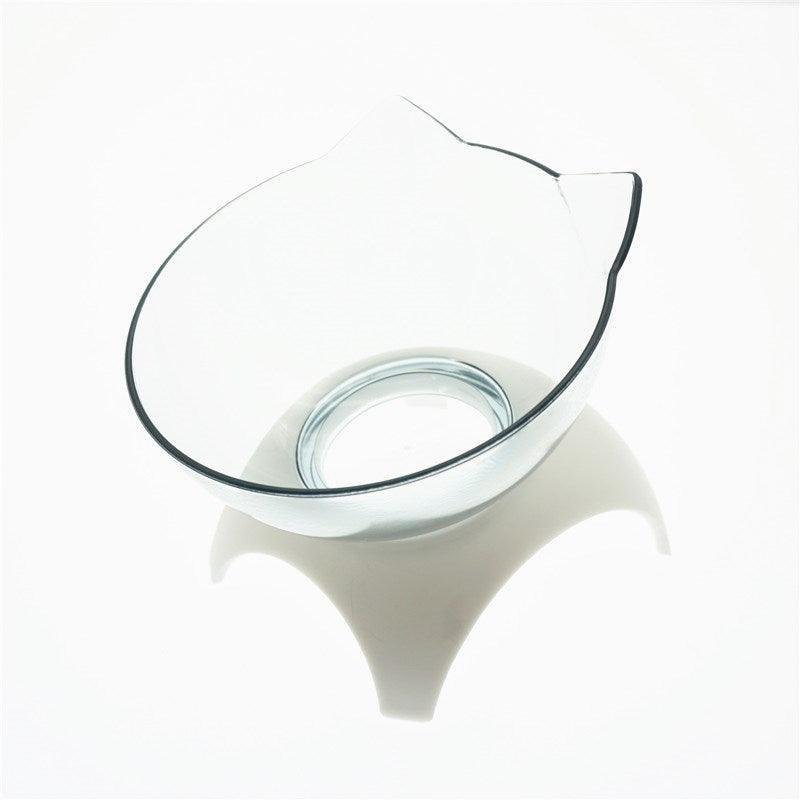Elevated Non - Slip Double Cat Bowl With 15° Tilted Design - Pets Perfect
