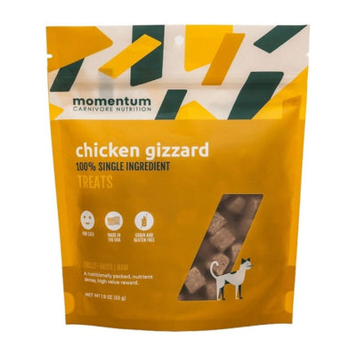Momentum Carnivore Nutrition Cat 1.9 oz. Chicken Gizzard - Pets Perfect