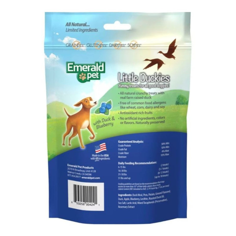 Emerald Pet Little Duckies Duck & Blueberry Dog Treats 5 oz, view 2