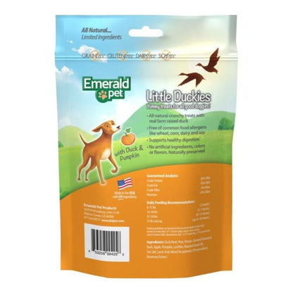 Emerald Pet Little Duckies Duck & Pumpkin Dog Treats 5 oz - Pets Perfect