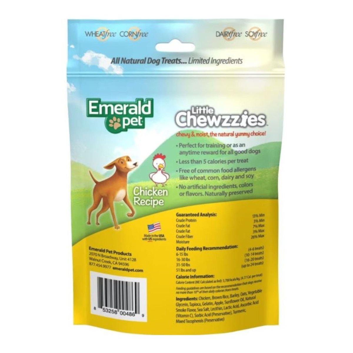 Emerald Pet Little Chewzzies Chicken Dog Treats 5 oz - Pets Perfect