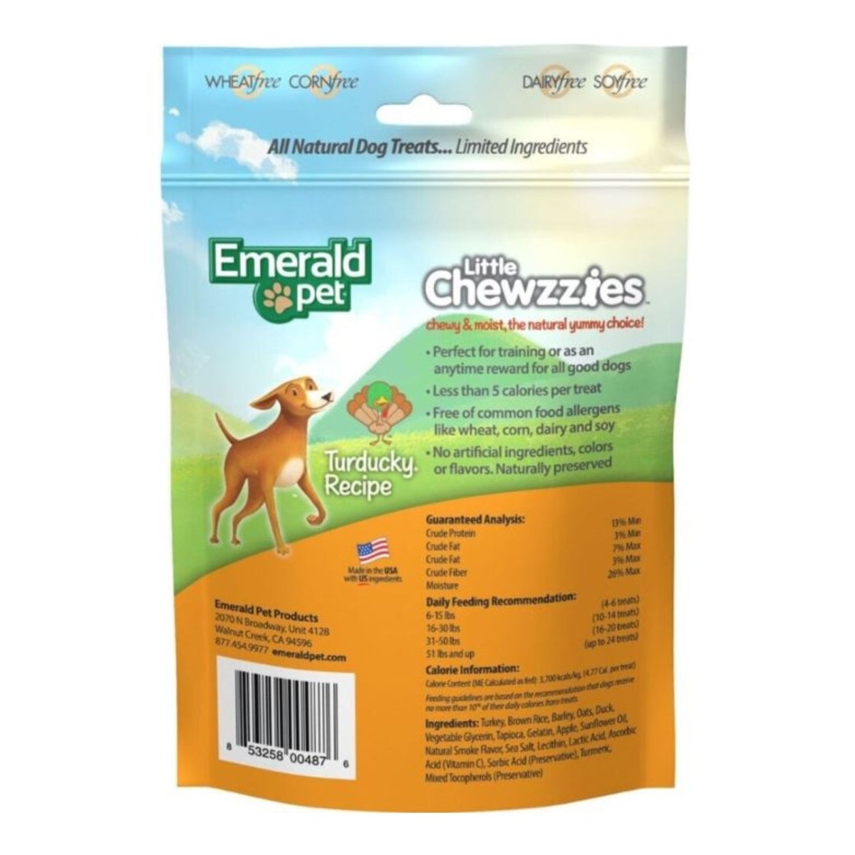 Emerald Pet Little Chewzzies Turducky Dog Treats 5 oz - Pets Perfect