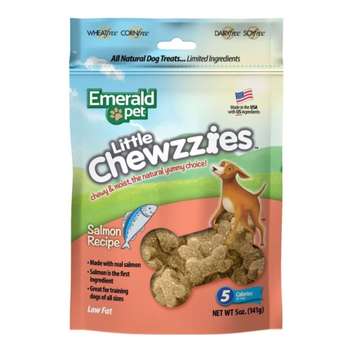 Emerald Pet Little Chewzzies Salmon Dog Treats 5 oz - Pets Perfect
