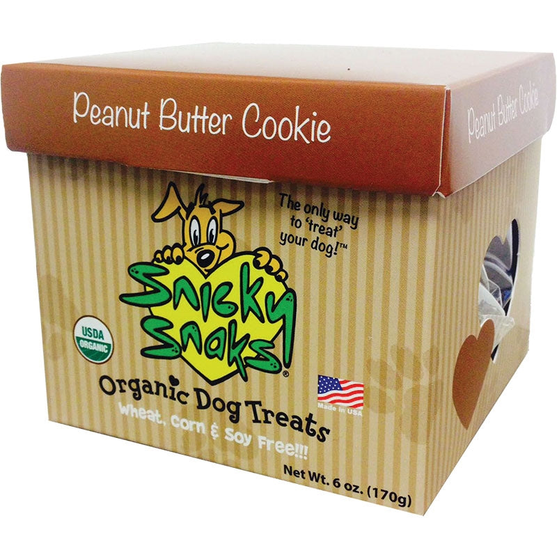 Snicky Snaks Usda Certified Organic Peanut Butter Cookie Dog Treat