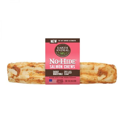 Earth Animal No Hide Dog Chews- Salmon Large 12 ct