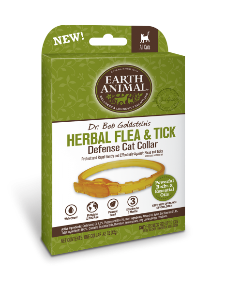 Earth Animal Herbal Flea and Tick Dog Collar For Cats