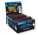 Etta Says! Rabbit rawhide chew sticks 4.5", Natural dog treat, view 2