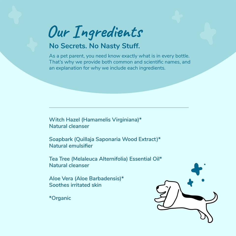 Kin+Kind Clean Ears 4 oz Organic Dog Ear Cleaner