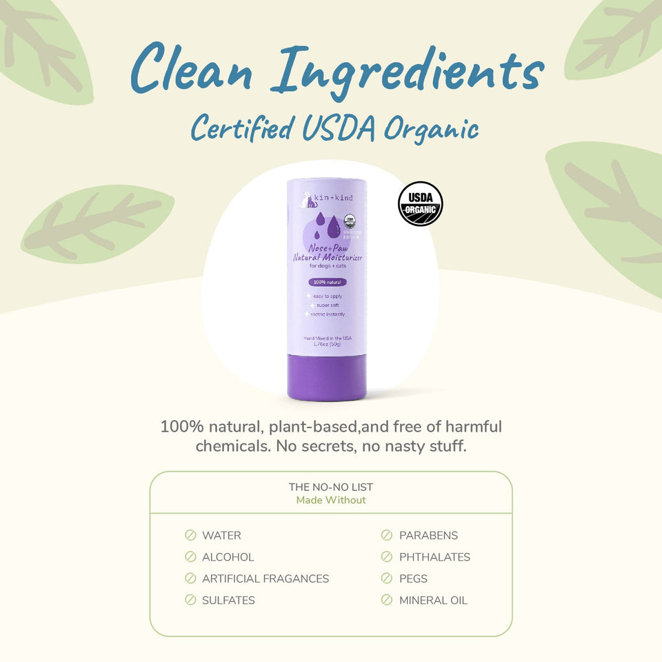 Kin+Kind Nose & Paw Moisture Stick 2.3 oz. Organic