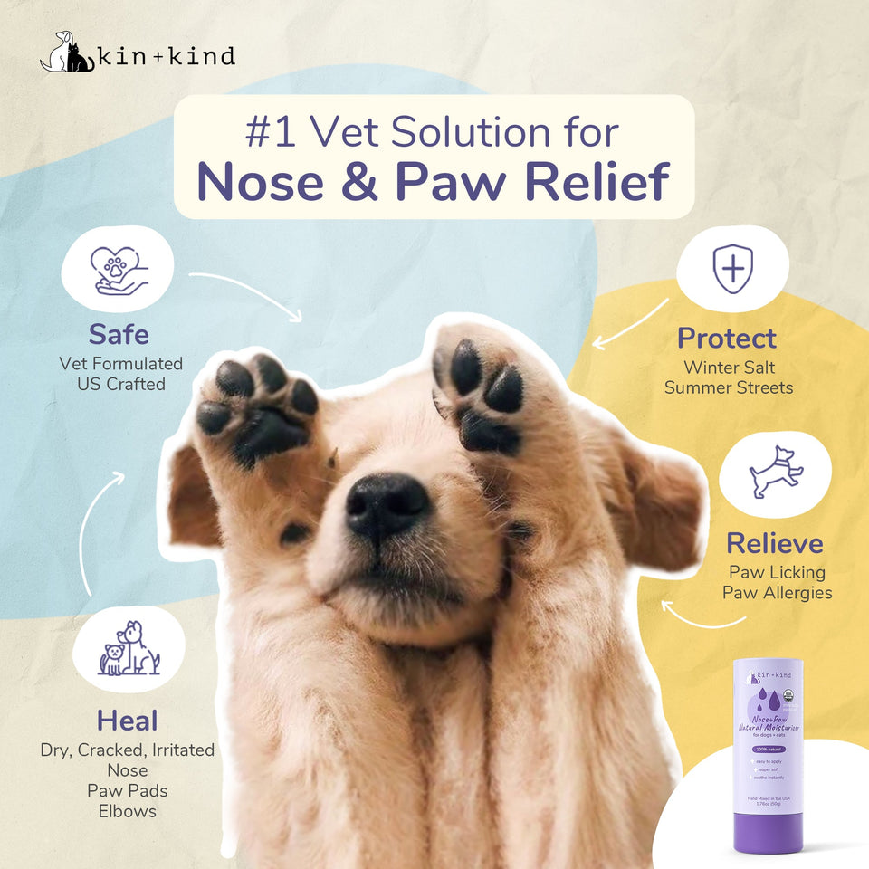Kin+Kind Nose & Paw Moisture Stick 2.3 oz. Organic