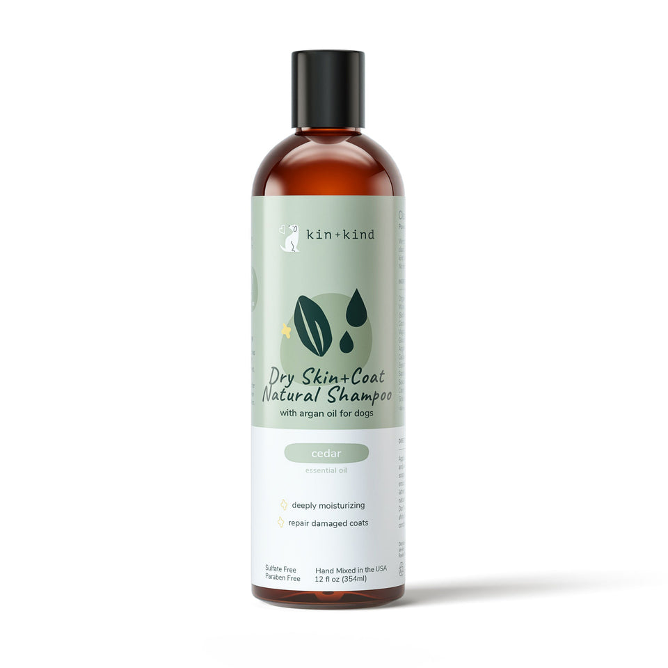 Kin+Kind Pet Shampoo Dry Skin+Coat Cedar 12 oz