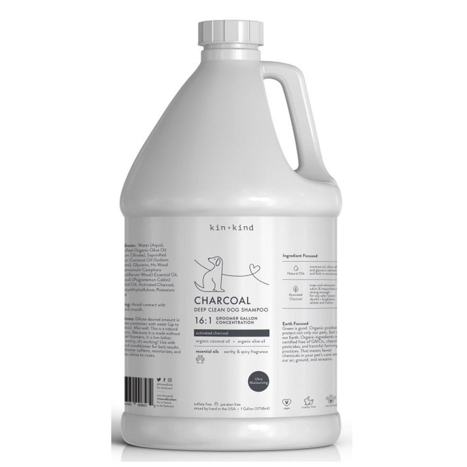 Kin+Kind Groomer Gallon Charcoal 128 oz. 16: 1 Dilution