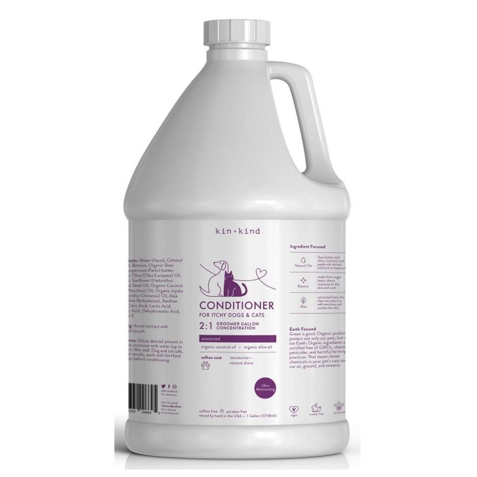 Kin+Kind Groomer Gallon Conditioner Moisturize 128 oz. 2: 1 Dilution