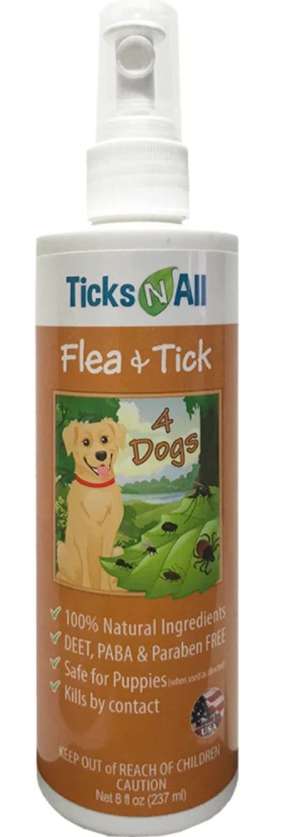 All Natural Flea & Tick 4 Dogs 8 oz - Pets Perfect