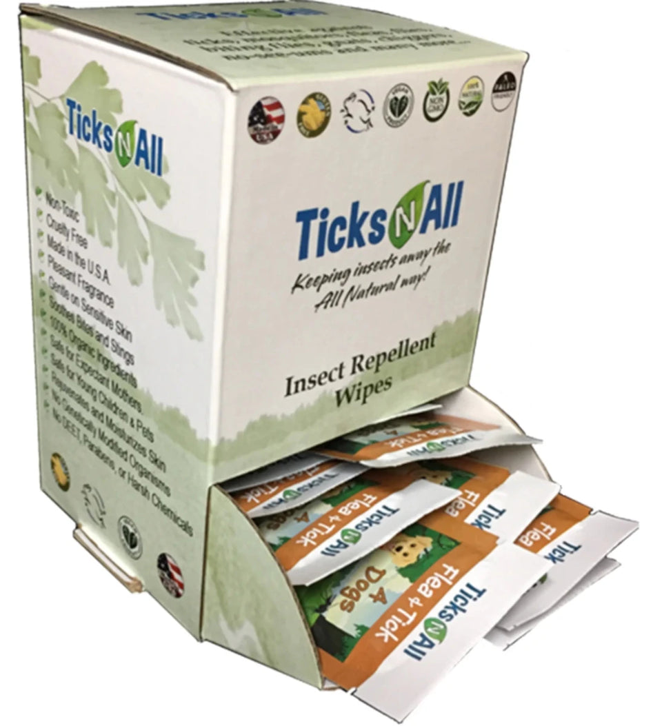 All Natural Flea and Tick Wipes 4-Dogs (10 ct.) - Pets Perfect