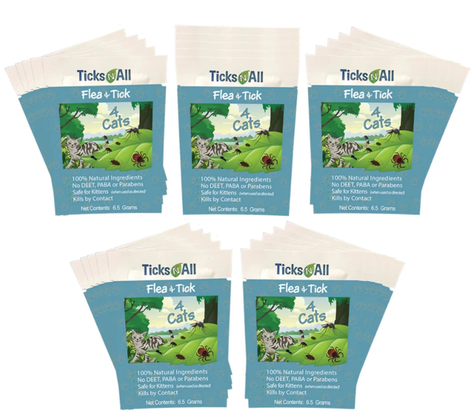 All Natural Flea and Tick Wipes 4 Cats (10 ct.) - Pets Perfect