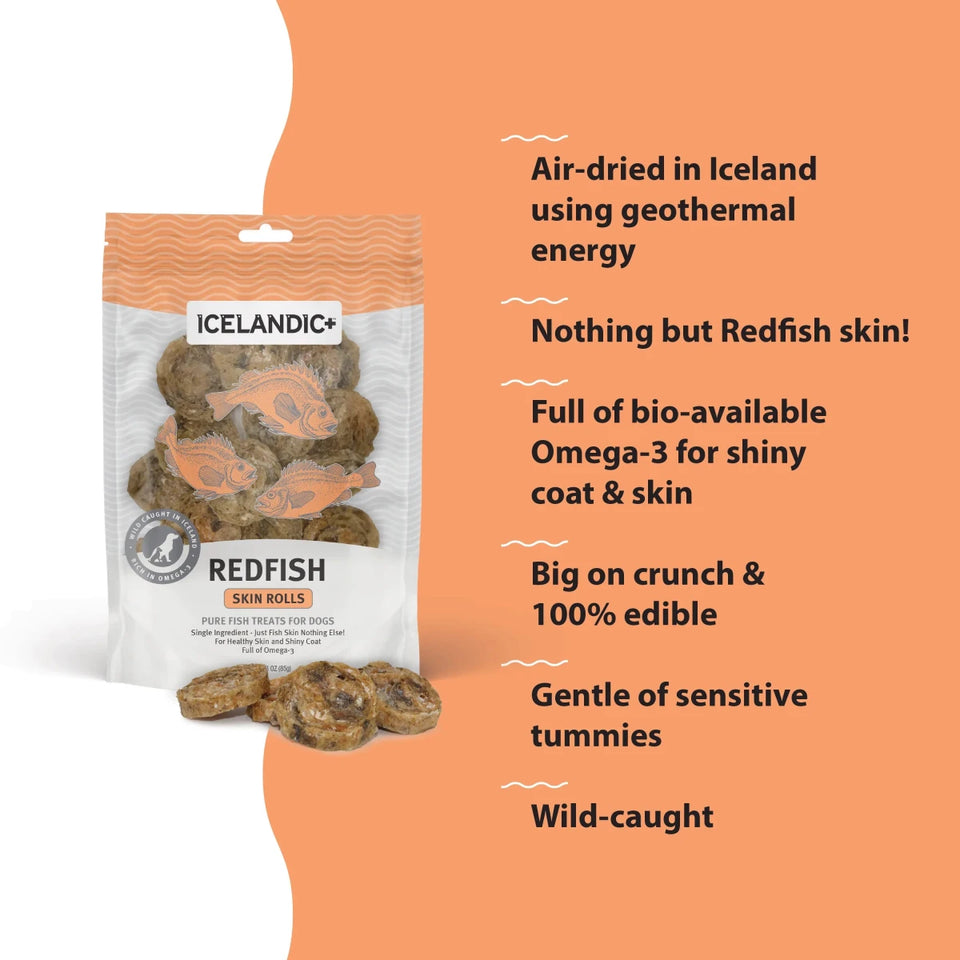 Icelandic Redfish Skin Rolls Single Bag, view 3