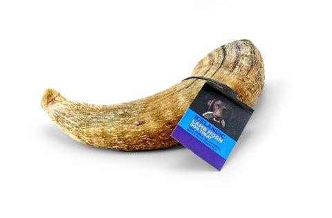 Icelandic+ Lamb Horn with Marrow – 4 - 5" Low - Odor Natural Dog Chew | Case of 36 - Pets Perfect